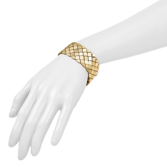 HERCO Gold Reversible Satin/Polished Bracelets