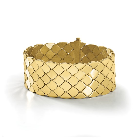 HERCO Gold Reversible Satin/Polished Bracelets