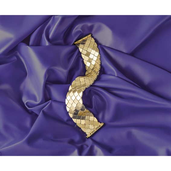 HERCO Gold Reversible Satin/Polished Bracelets