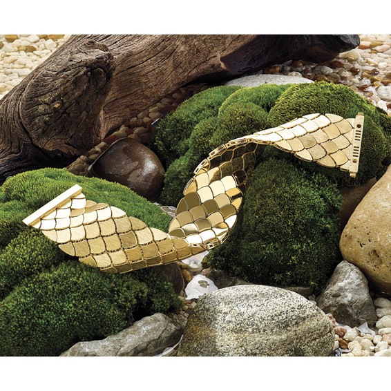 HERCO Gold Reversible Satin/Polished Bracelets