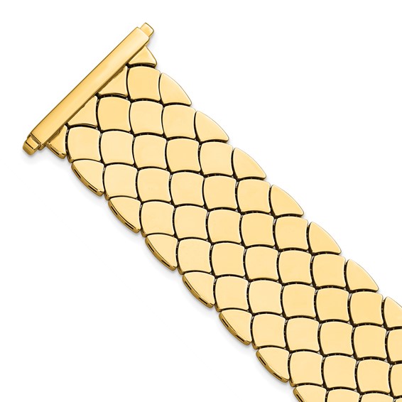 HERCO Gold Reversible Satin/Polished Bracelets