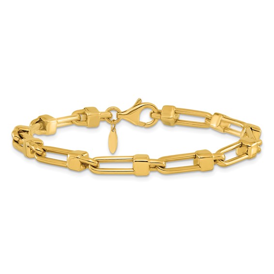 HERCO Gold 4.9mm Mixed Link Bracelets