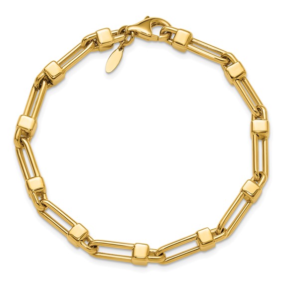 HERCO Gold 4.9mm Mixed Link Bracelets