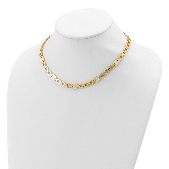 HERCO Gold Mother of Pearl and Chain Link Necklaces