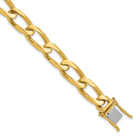 Herco Gold Solid Customizable Elongated Curb Link Chain