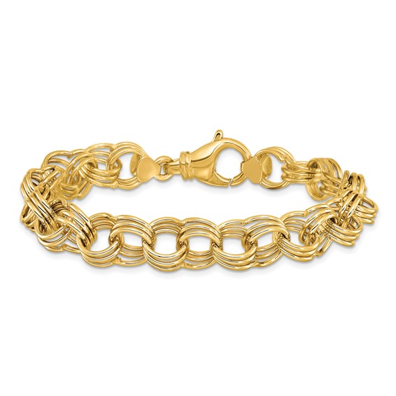 HERCO Gold 11mm Triple Charm Bracelets