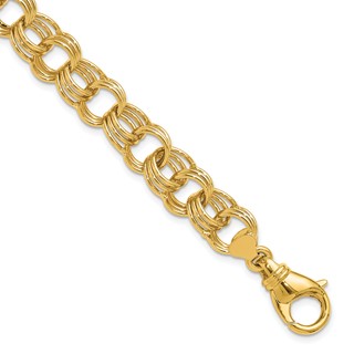 HERCO Gold 11mm Triple Charm Bracelets