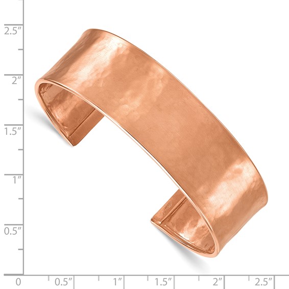 HERCO Gold Hammered 19mm Cuffs