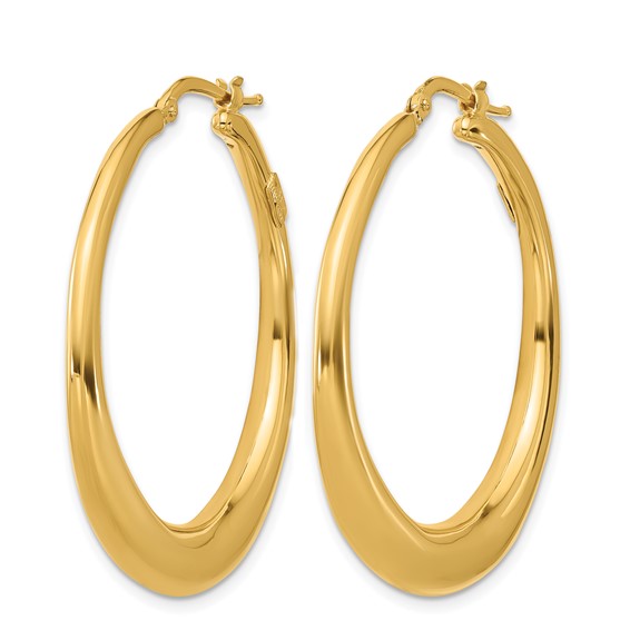 Herco Gold Polished Hoop Earrings