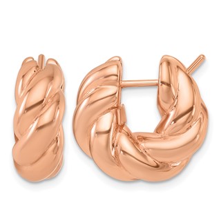 HERCO Gold 19mm Twisted Rope Hoop Earrings