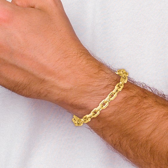 HERCO Gold Chunky Facet Link Bracelets