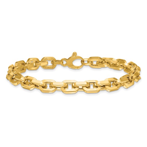 HERCO Gold Chunky Facet Link Bracelets