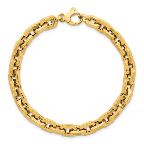 HERCO Gold Chunky Facet Link Bracelets