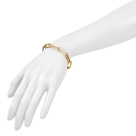 HERCO Gold Large Paperclip Link Bracelets