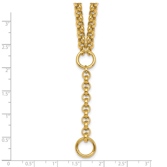 HERCO Gold Lariat Rolo Links