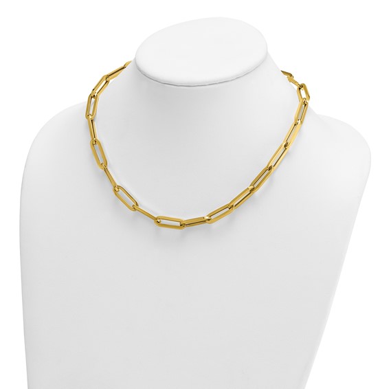 HERCO Gold Large Paperclip Link Necklaces