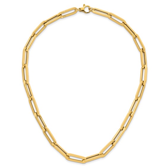 HERCO Gold Large Paperclip Link Necklaces