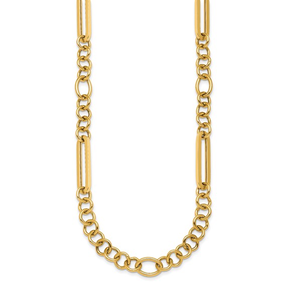 HERCO Gold Mixed Paperclip Necklaces with T Bar