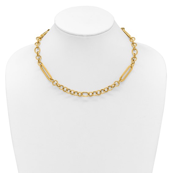 HERCO Gold Mixed Paperclip Necklaces with T Bar