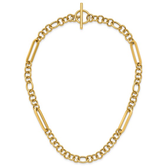 HERCO Gold Mixed Paperclip Necklaces with T Bar