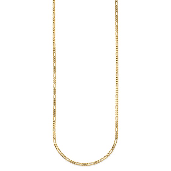 Herco Gold Solid Figaro Chain