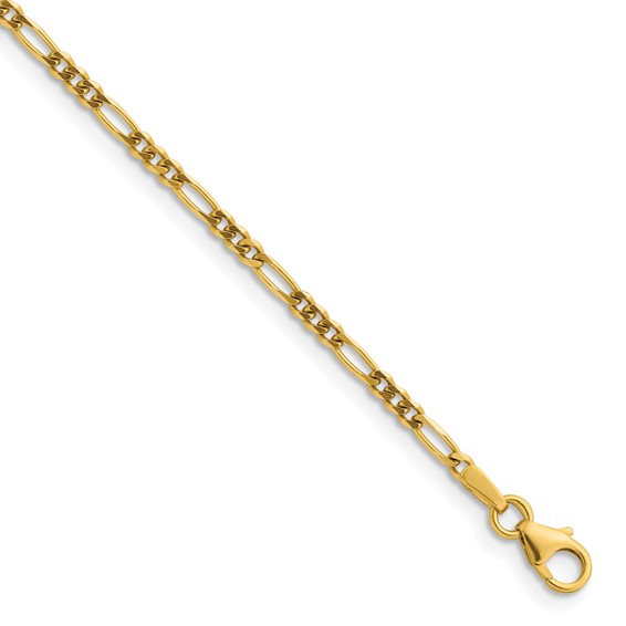 Herco Gold Solid Figaro Chain