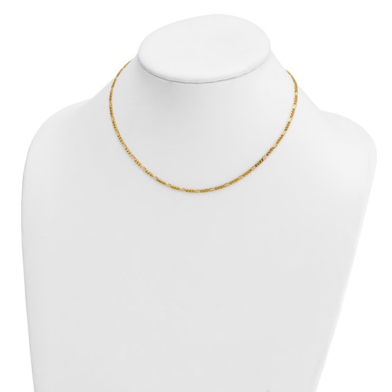 Herco Gold Solid Figaro Chain