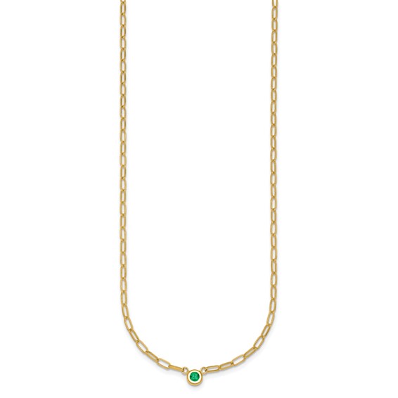 HERCO Gold 2.4mm Oval Links with Gemstone