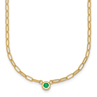 HERCO Gold 2.4mm Oval Links with Gemstone