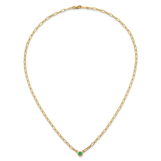 HERCO Gold 2.4mm Oval Links with Gemstone