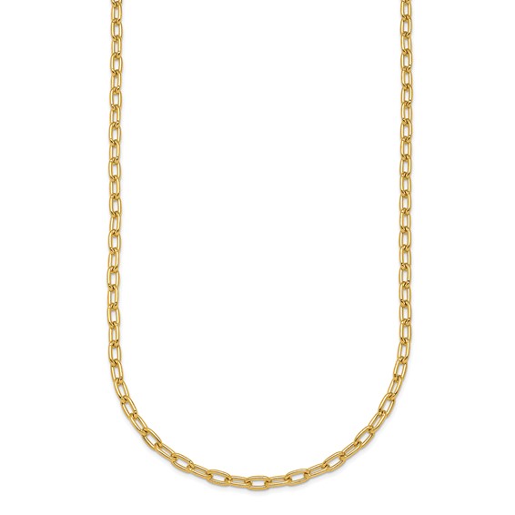 Herco 14K Polished 2.9mm Solid Oval Link Cable 22 Inch Chain