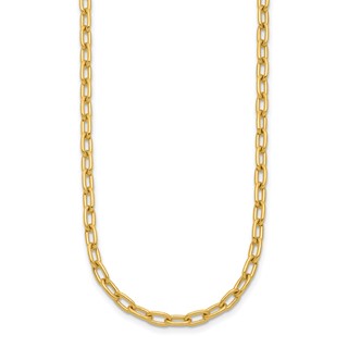 Herco 14K Polished 3.6mm Solid Oval Link Cable 22 Inch Chain