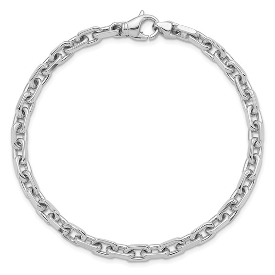 Herco 18K White Gold Solid Link 5mm