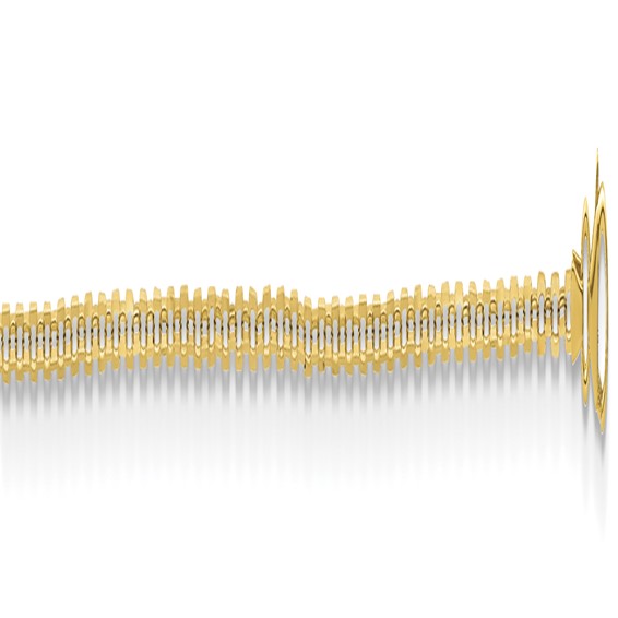 Herco 14K Polished and Diamond-cut 1.6mm Solid Flat Oval Link 30 Inch Chain