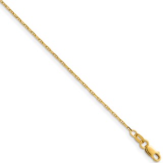Herco 14K Polished 1.3mm Anchor 22 Inch Chain