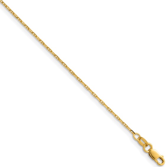 Herco 14K Polished 1.3mm Anchor 22 Inch Chain