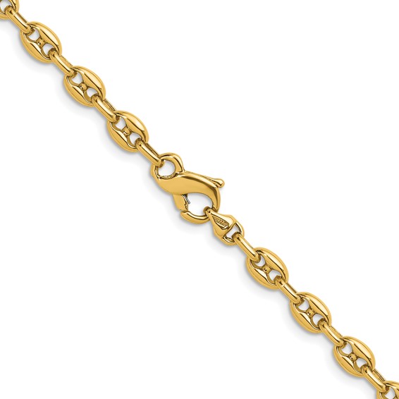 Herco 18K 5mm Solid Anchor 7.25 inch Bracelet