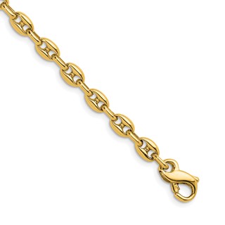 Herco 18K 5mm Solid Anchor 7.25 inch Bracelet
