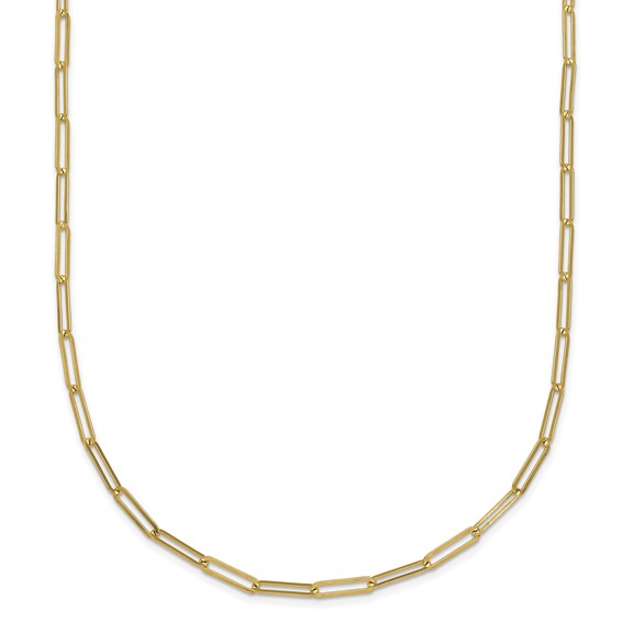 Herco 14K 1.7mm Solid Paperclip Link 14 Inch with 2 Inch Extension Chain