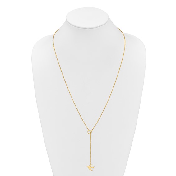 Herco 14K Gold Necklace Swallow