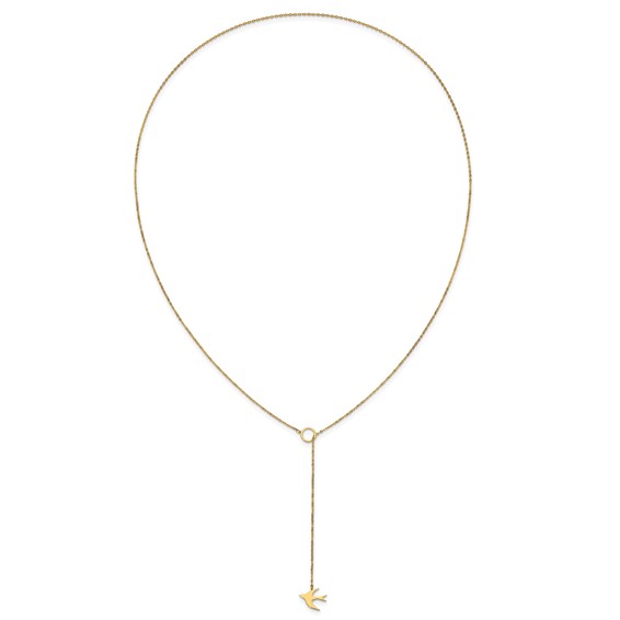 Herco 14K Gold Necklace Swallow