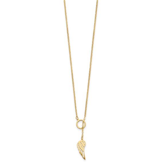 Herco 14K Gold Necklace One Wing