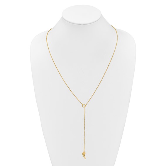 Herco 14K Gold Necklace One Wing