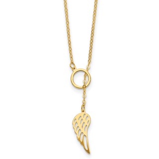 Herco 14K Gold Necklace One Wing