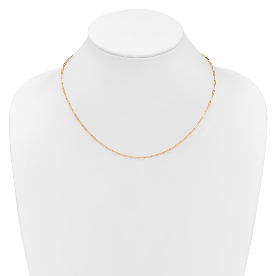 Herco 14K Gold Lock Paperclip Links