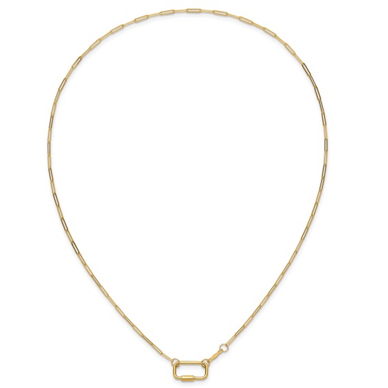 Herco 14K Gold Lock Paperclip Links