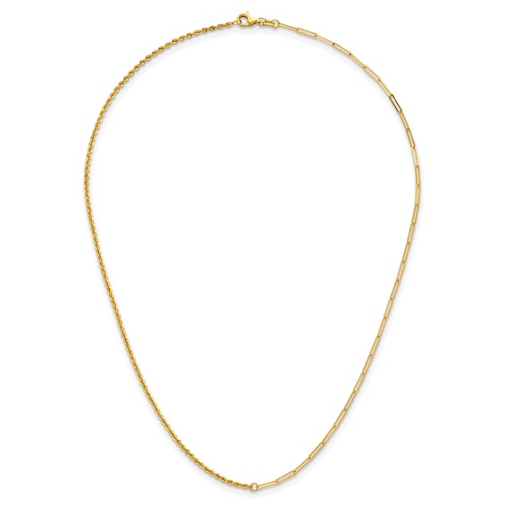 HERCO Gold Mixed Paperclip / Rope Links