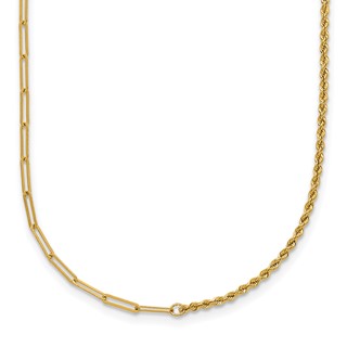 HERCO Gold Mixed Paperclip / Rope Links