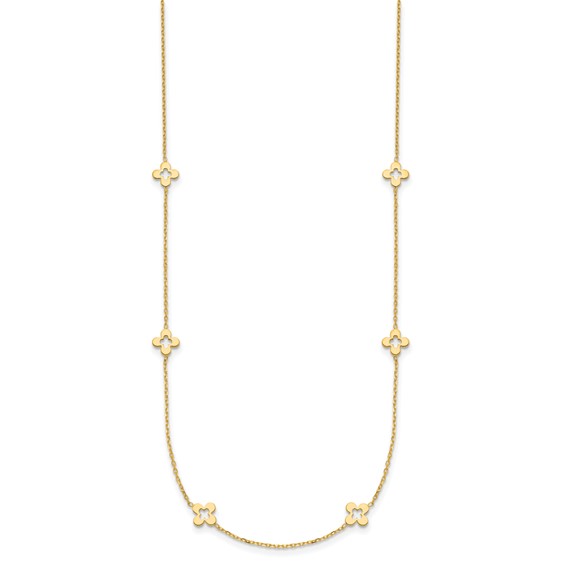HERCO Gold 4 Leaf Clover Necklaces