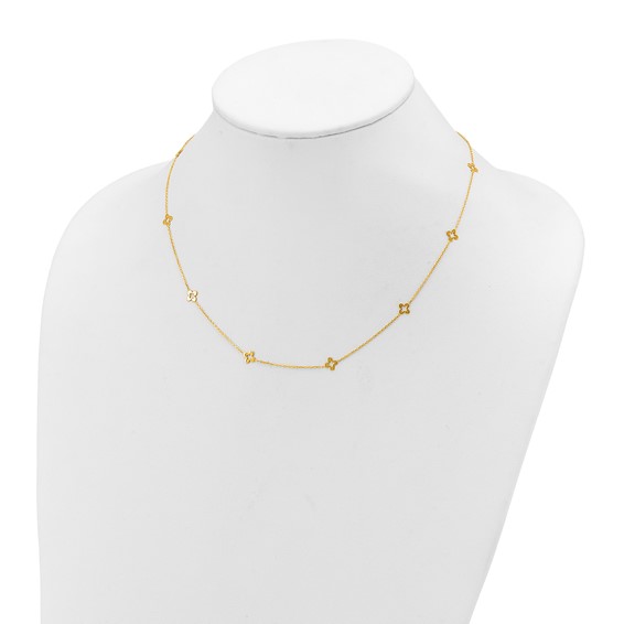 HERCO Gold 4 Leaf Clover Necklaces